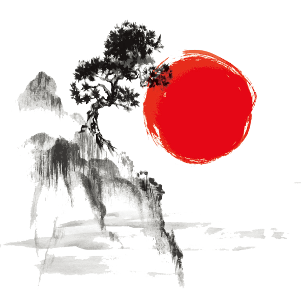 arbol pintura japonesa